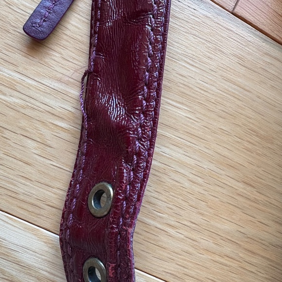 Vintage Coach Plum Bleecker Patent Leather Hobo Bag - Picture 8 of 10